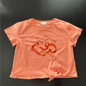 Chloe Kids Coral Graphic Tee